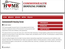 Tablet Screenshot of housingforum.phfa.org